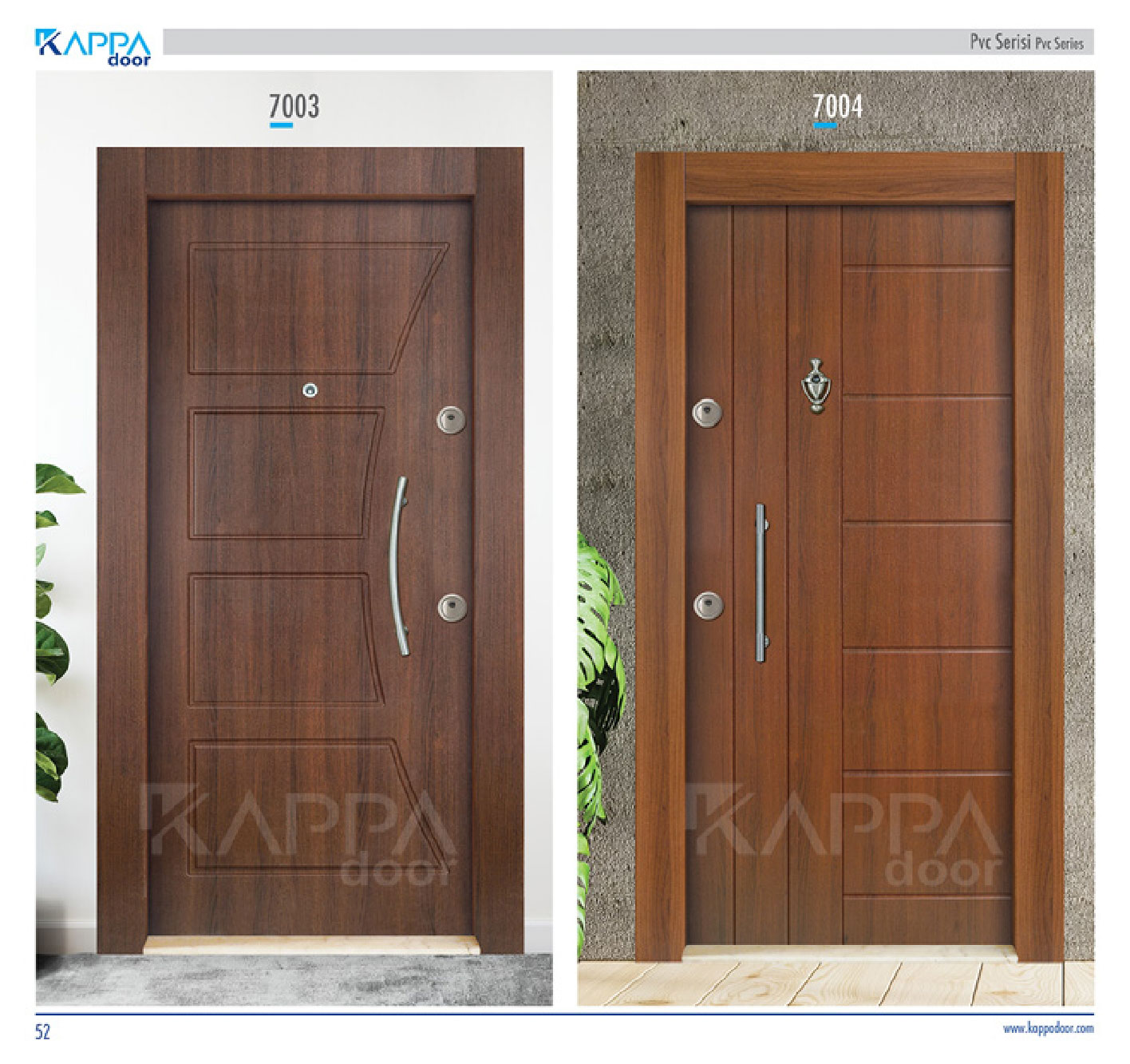 Çelik Kapı PVC Serisi 7004