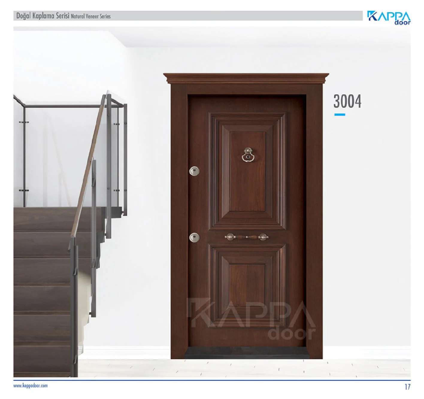Çelik Kapı Doğal Kaplama Serisi 3004