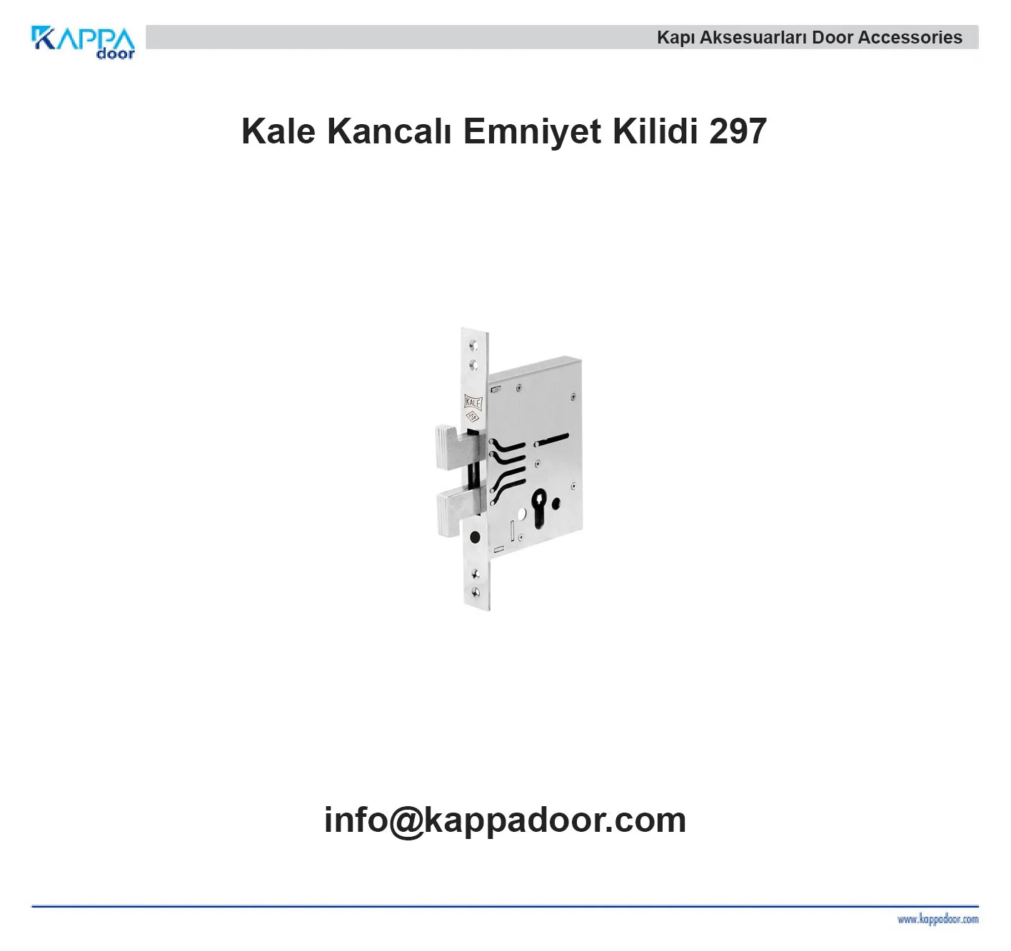 Kale Kancalı Emniyet Kilidi 297