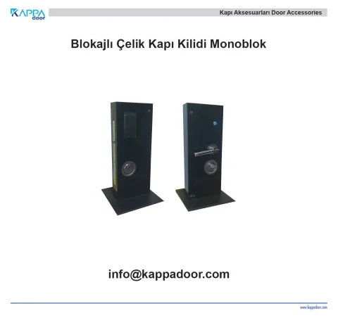 Blokajlı Çelik Kapı Kilidi Monoblok