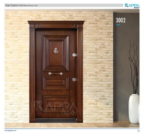Çelik Kapı Doğal Kaplama Serisi 3002