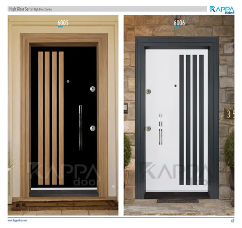Çelik Kapı High Gloss Serisi 6005
