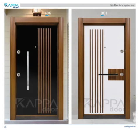 Çelik Kapı High Gloss Serisi 6007