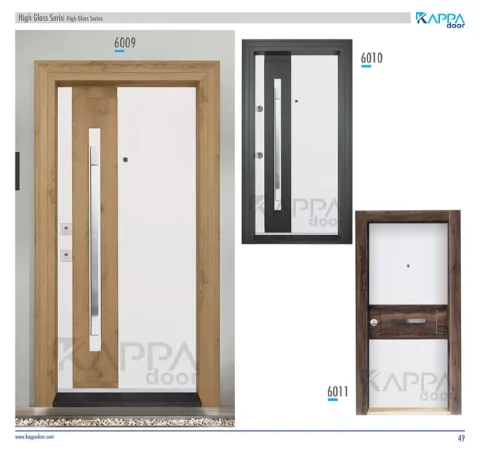Çelik Kapı High Gloss Serisi 6009