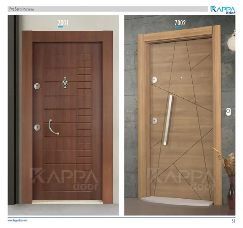 Çelik Kapı PVC Serisi 7002