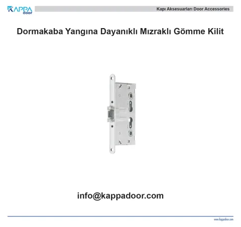 Dormakaba Yangına Dayanıklı Mızraklı Gömme Kilit