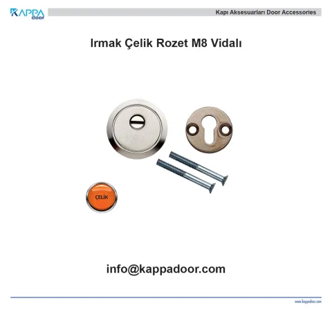 Irmak Çelik Rozet M8 Vidalı