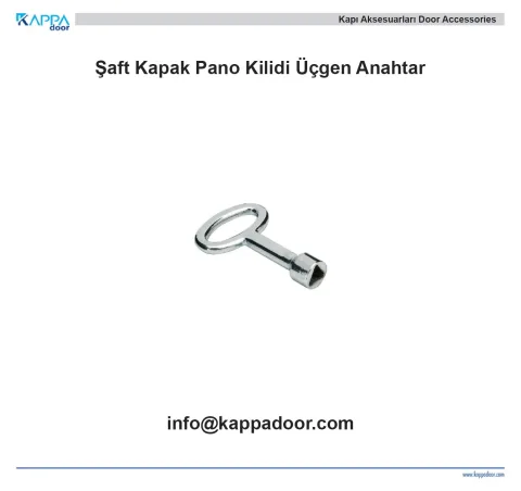 Şaft Kapak Pano Kilidi Üçgen Anahtar